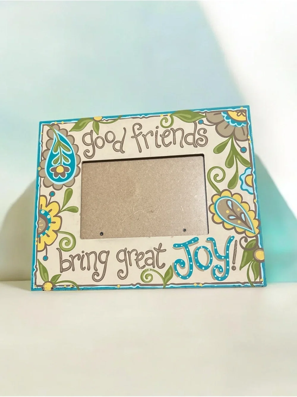 Good Friends Bring Great Joy Multicolor Decorative Picture Frame